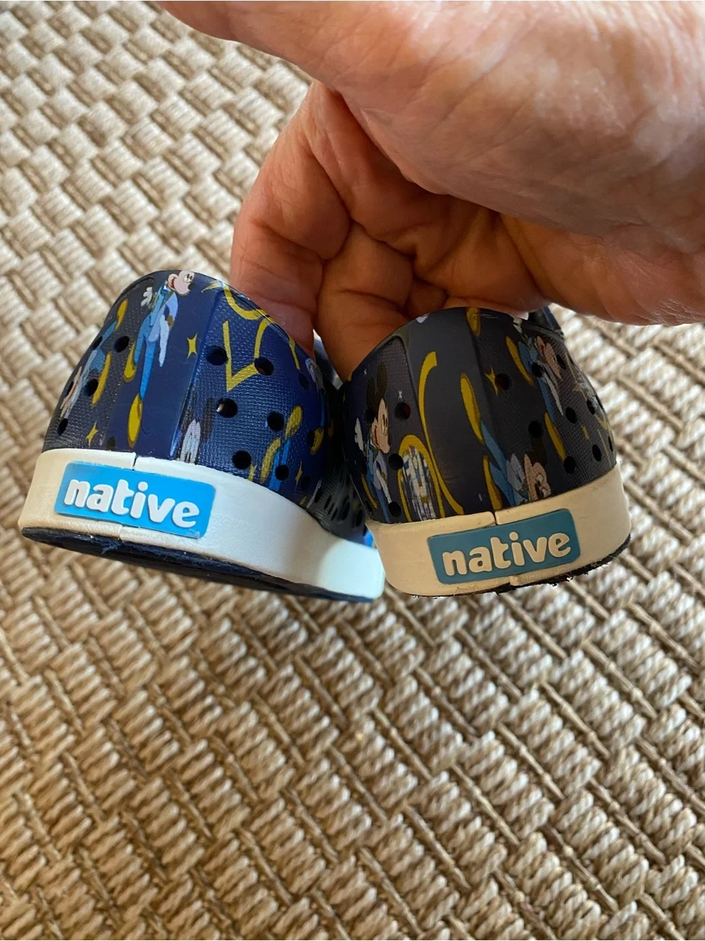 Kids' Native X Disney World 50th Anniversary Print Slip-On Shoes